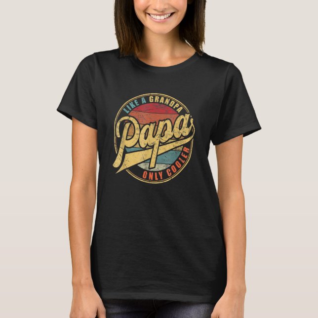 Camiseta PAPA Como Un Abuelo Sólo La Definición De Papá Frí (Anverso)