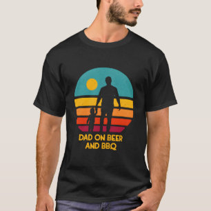 Camiseta Papá con cerveza y barbacoa Papá bebedor Padre beb