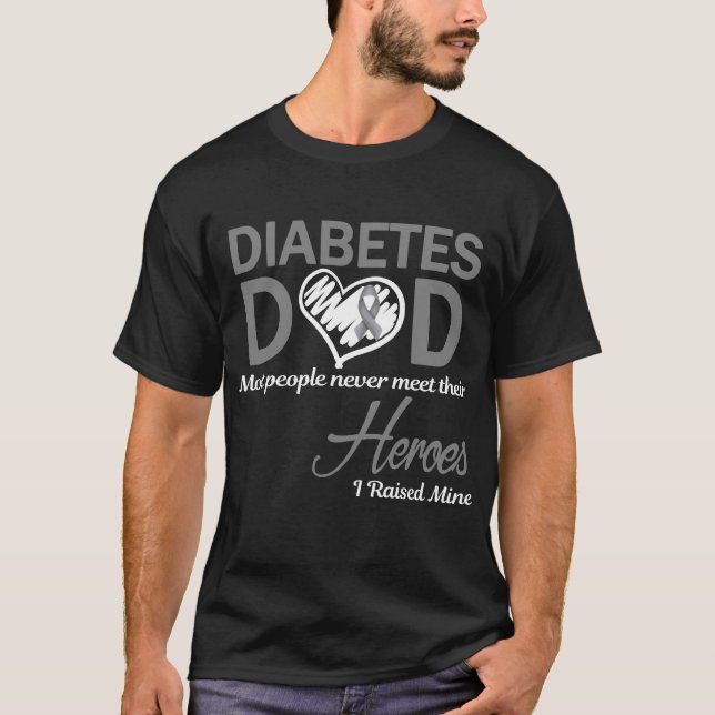 Camiseta Papá con diabetes crié al mío (Anverso)