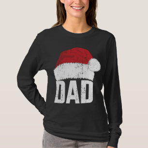 Camiseta Papá con el gorra de santa claus haciendo pareja c