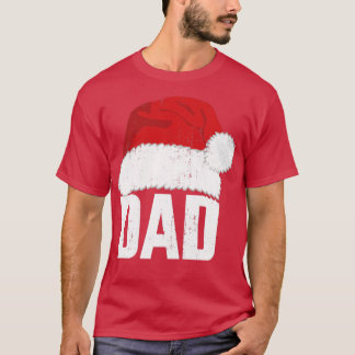 Camiseta Papá con el gorra de santa claus haciendo pareja c
