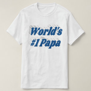 Camiseta Papa con el texto azul marino T-Shirt
