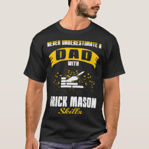 Camiseta Papá con habilidades de masón de ladrillo