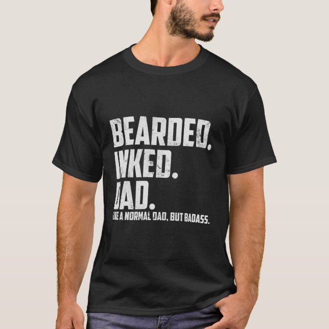 Camiseta Papá Con La Pata De La Cabeza Como Un Papá Normal  (Anverso)