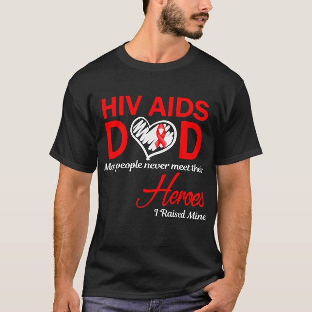 Camiseta Papá con VIH Sida Crié al Mío (Anverso)