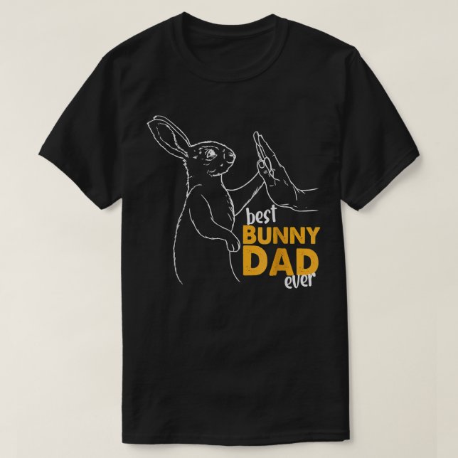 Camiseta Papá conejo mejor conejo nunca padre conejo (Diseño del anverso)