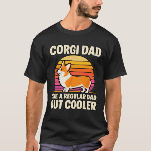 Camiseta Papá Corgi Divertido Regalo Papá Corgi Perro Lindo