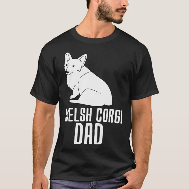 Camiseta Papá Corgi Galés (Anverso)