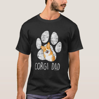 Camiseta Papa Corgi Padre Papá Padre Para el Día del Padre