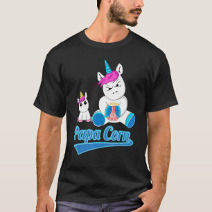 Camiseta Papá Corn, papá, papá, papá, unicornio popCo