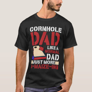 Camiseta Papá Cornhole Papá Normal Solo Un-Maíz-Ilusionante