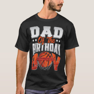 Camiseta Papá cumpleaños de baloncesto Boy Family Baller b-