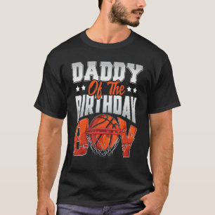 Camiseta Papá, cumpleaños de básquet Boy Family Baller por 