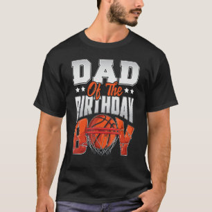 Camiseta Papá cumpleaños de basquet Boy Family Baller por d