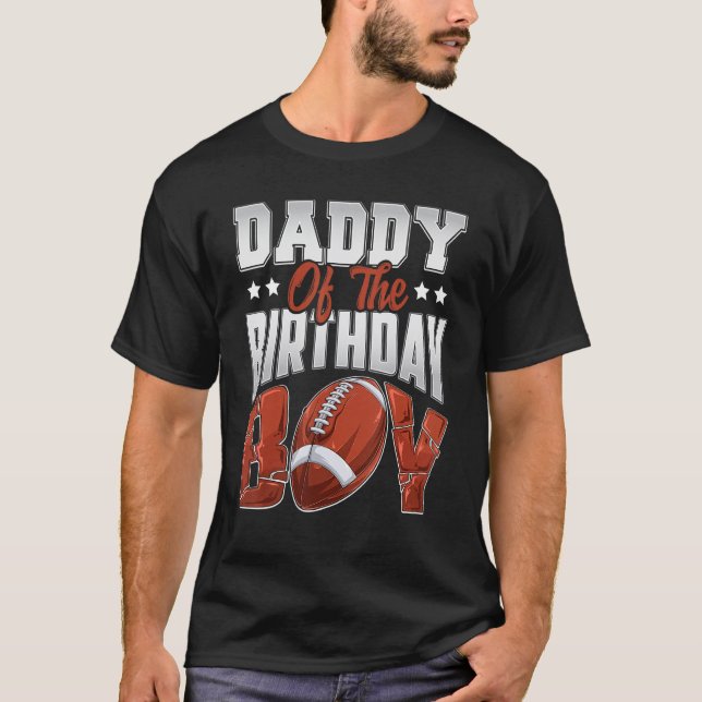 Camiseta Papá, cumpleaños de fútbol, niño, niño, padre, pap (Anverso)