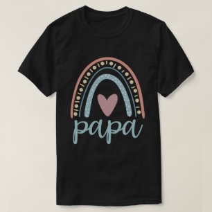 Camiseta Papa Cute Dad Family coincidiendo con el arcoiris