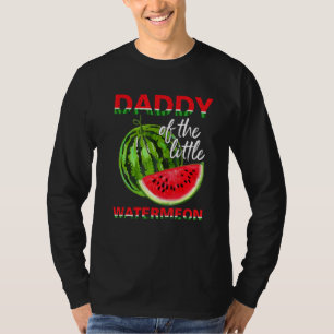 Camiseta Papá Cuto De La Pequeña sandía Papá Para Los Hombr