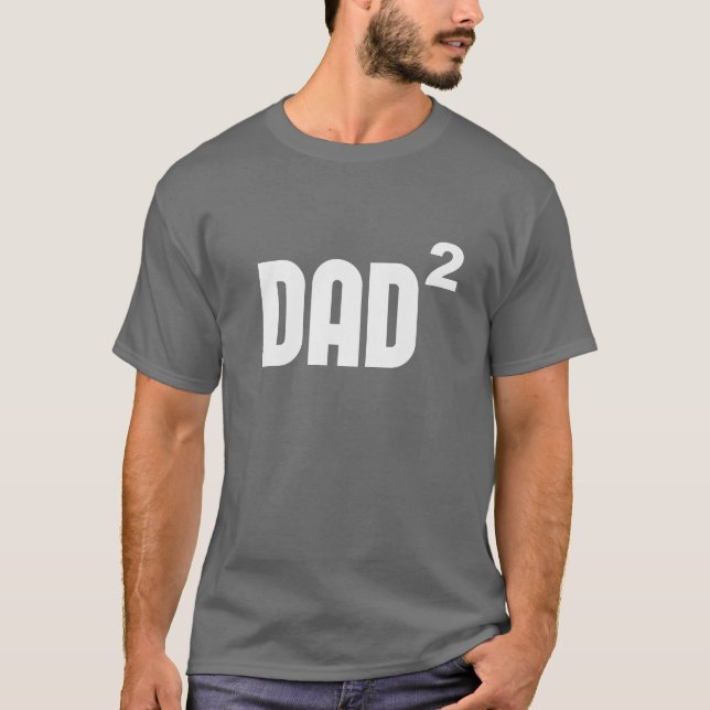 Camiseta Papá Dad2 ajustado exponencial (Anverso)