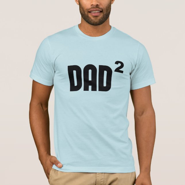 Camiseta Papá Dad2 ajustado exponencial (Anverso)