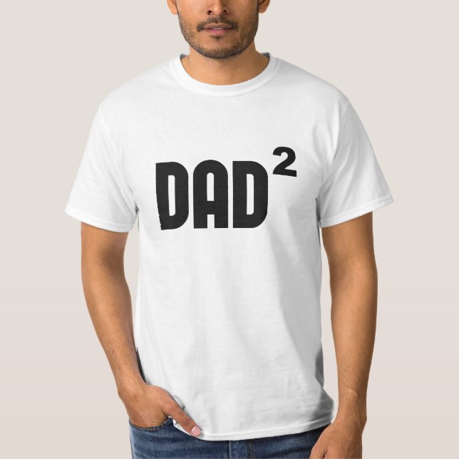 Camiseta Papá Dad2 ajustado exponencial (Anverso)