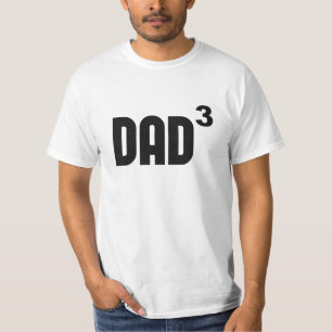 Camiseta Papá Dad3 cubicado exponencial