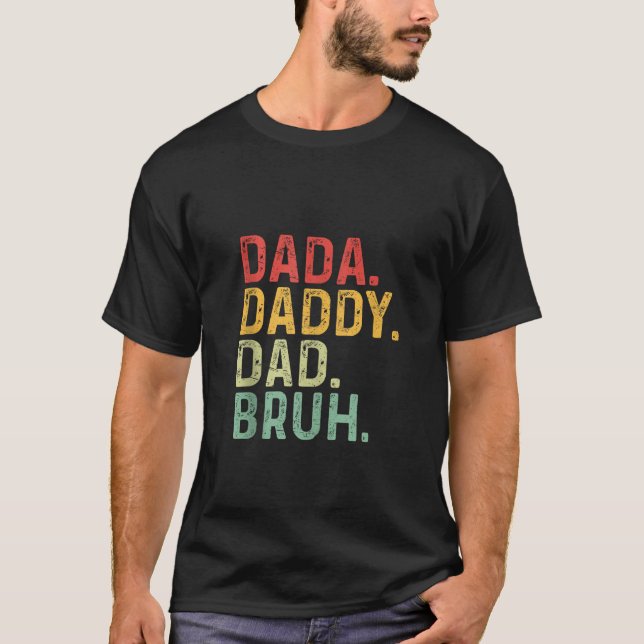 Camiseta Papá Dada Mens Bruh el premio del Día del Padre (Anverso)