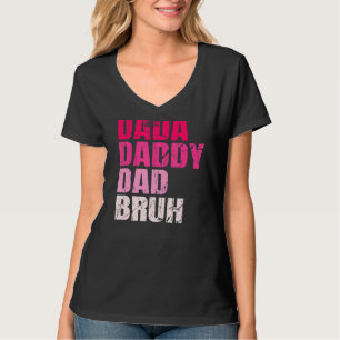 Camiseta Papá Dadá Mens Bruh Que Ama De Los Niños F