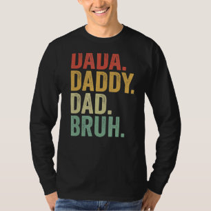Camiseta Papá Dadá Mens Bruh Que Ama De Los Niños F