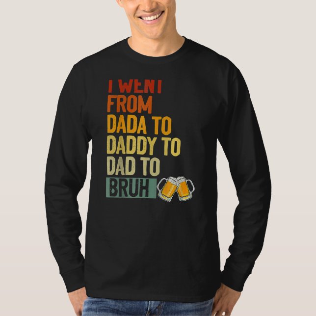 Camiseta Papá Dadá Mens Bruh Que Ama De Los Niños F (Anverso)