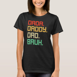 Camiseta Papá Dada Papá Bruh Vintage Funny Dad Fa