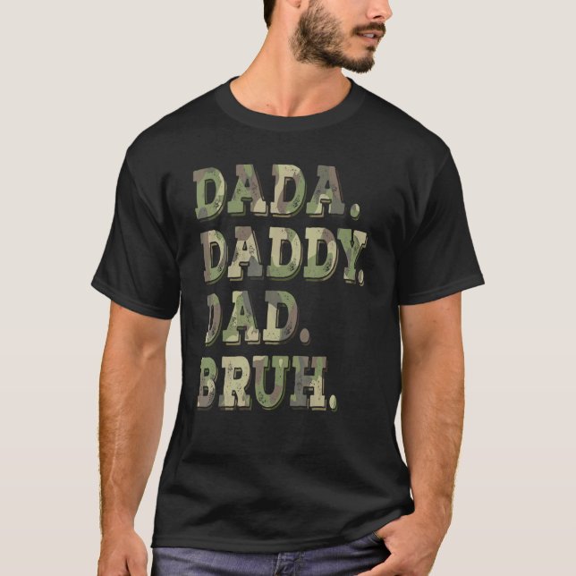 Camiseta Papá Dada Papá Noel Idea Hombres Día D del Padre (Anverso)