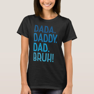 Camiseta Papá Dada Papá Noel por los hombres padre de papá
