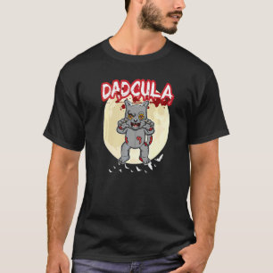Camiseta Papá Dadcula Dracule Vampiro Papá Fiesta de Hallow
