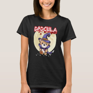 Camiseta Papá Dadcula Dracule Vampiro Papá Fiesta de Hallow