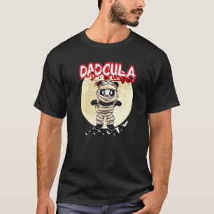 Camiseta Papá Dadcula Dracule Vampiro Papá Fiesta de Hallow