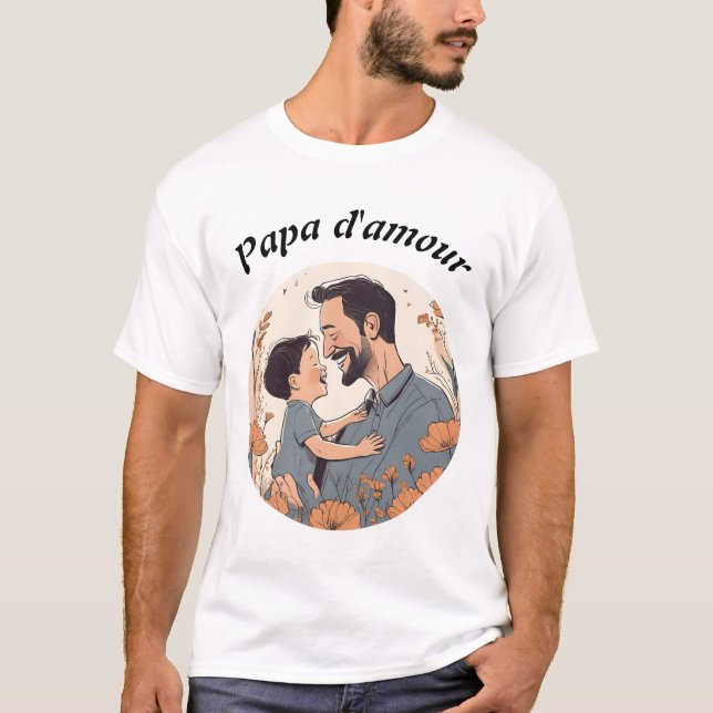 Camiseta Papa d'amour (Anverso)