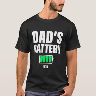 Camiseta Papá De 1 Batería Baja Día Del Padre Del Papá