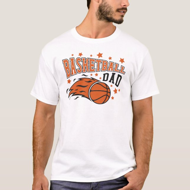 Camiseta Papá de Baloncesto (Anverso)