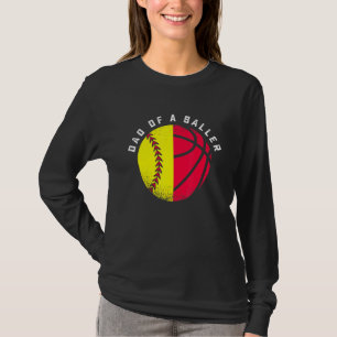 Camiseta Papá De Baloncesto Baloncesto De Baloncesto Para P