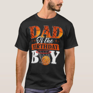 Camiseta Papá de Baloncesto Del Cumpleañero Familia