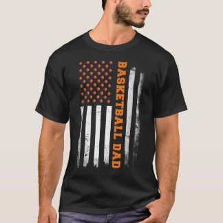 Camiseta Papá de Baloncesto Usa Bandera de EE. UU. Balonces