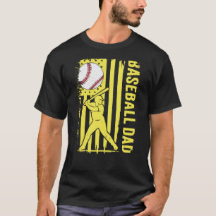 Camiseta Papá de béisbol bandera de EE. UU.