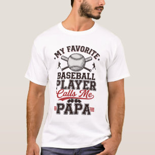 Camiseta Papa de béisbol grabado vintage diseño vectorial_1