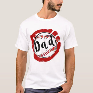 Camiseta Papá de béisbol para la madre del béisbol