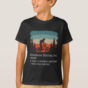 Camiseta Papá de bicicleta de montaña divertido ciclista, e