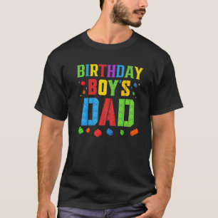 Camiseta Papá de Birthday Blocks Master Builder Brick Bui