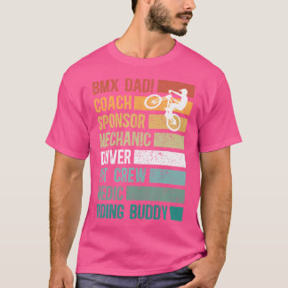 Camiseta Papá De Bmx De Un Motociclista De Bmx Orgulloso Pa