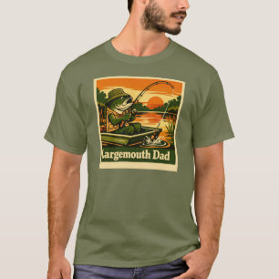 Camiseta Papá de Boca Grande – Atardecer Divertido de Pesca