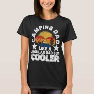 Camiseta Papá de camping como un papá normal pero más genia