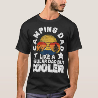 Camiseta Papá de camping como un papá normal pero más genia